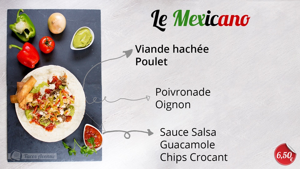 un french tacos à la mexicaine