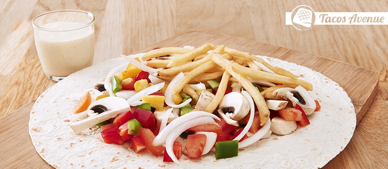 un tacos légumes pour les végétariens